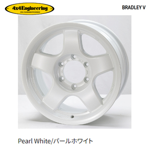 送料無料 フォーバイフォー エンジニアリング BRADLEY Ｖ (PWH) 5.5J-16 +22 5H-139.7 (16インチ) 5H139.7 5.5J+22【4本セット 新品】