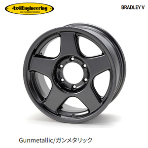 送料無料 フォーバイフォー エンジニアリング BRADLEY Ｖ (GM) 6.5J-16 -5 6H-139.7 (16インチ) 6H139.7 6.5J-5【4本セット 新品】