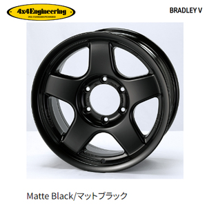 送料無料 フォーバイフォー エンジニアリング BRADLEY Ｖ (MBK) 6.5J-16 +25 5H-150 (16インチ) 5H150 6.5J+25【2本セット 新品】