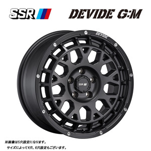 送料無料 SSR DEVIDE G:M 6.5J-16 +48 6H-139.7 (16インチ) 6H139.7 6.5J+48【2本セット 新品】