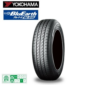 送料無料 ヨコハマタイヤ サマータイヤ YOKOHAMA BLUEARTH AE-01F ブルーアース AE-01F 185/70R14 88S 【4本セット新品】