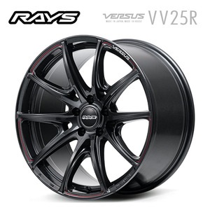 送料無料 レイズ VERSUS VV25R 9.5J-19 +25 5H-112 (19インチ) 5H112 9.5J+25【1本単品 新品】