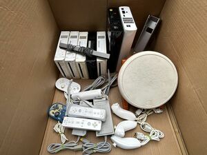 任天堂 ニンテンドーWii 本体 周辺機器 ソフト まとめ売り リモコン 本体だけ通電確認 全部動作未確認