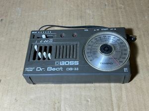 BOSS ボス DB-33 Dr.Beat メトロノーム ギター ベース ピアノ 音楽 楽器 エフェクター レトロ 昭和 中古品 通電確認 動作未確認