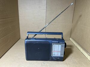 SONY ポータブルラジオ ICF-801 ソニー FM ラジオ AMラジオ　レトロ　乾電池で通電確認済　AM/FM音出し確認