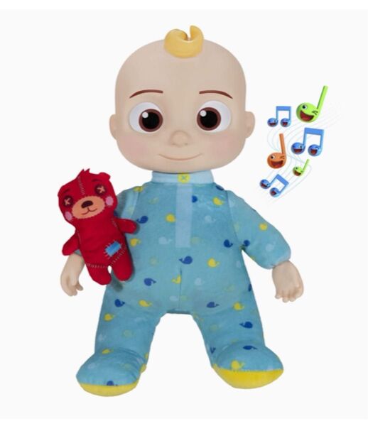 Cocomelon ココメロン Musical Bedtime JJ Doll (英語 ぬいぐるみ 人形 音楽 メロディ 歌)