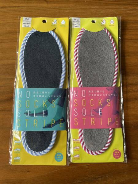 「M-L」「2足」 コジット NO SOCKS SOLEノーソックスソール