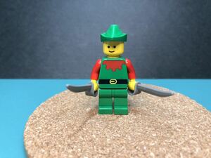 【フォレストマン 3】赤襟 ミニフィグ エルクウッド フォレストマン LEGO 森の人 お城シリーズ 狩人 兵士