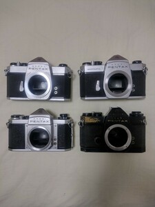 【ジャンク品】ペンタックスSP SV ES SL 一眼レフ フィルムカメラ ボディ 4台まとめ