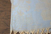 新品【パシュミナ Pashmina】BIGフラワー柄 ライトブルー×ベージュ L.BLUE×BEIGE 大判 ストール カシミア100% Cashmere 訳あり_画像6