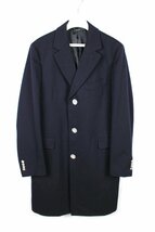 19AW エルメス HERMES ドラゴンボタン チェスター コート ネイビー PT9202 [50] メンズ コート ロングジャケット　 N212_画像1