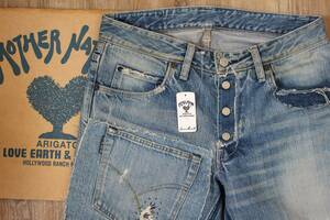 [ unused ] dead *BLUE BLUE remake Denim jeans W31 / HOLLYWOOD RANCH MARKET Hollywood Ranch Market b lube Roo damage 
