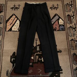 DEADSTOCK 1950s イギリス製 STRADS ウール スラックス / ヴィンテージUSA古着40s60s70s80s90s年代チャンピオンLevi'sユーロUKリーバイス軍