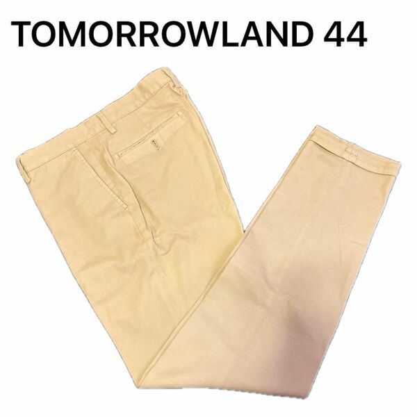 【TOMORROWLAND】 コットンハニカムストレッチ スリムスラックス TESSUTI DI SONDRIO BROWN