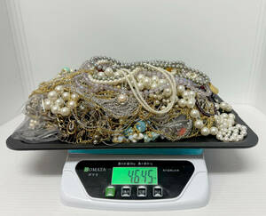 ◆K18WG 本真珠 アクセサリー SV925 おまとめ 4.6Kg以上 ネックレス ブローチ ペンダント ゴールド系 パール系◆