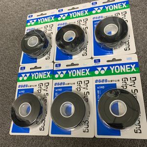 # Yonex dry super strong grip AC140[3 pcs insertion ] black ×6 piece set ②