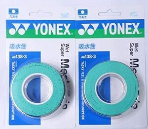 # Yonex wet super mesh grip AC138-3 [3 pcs insertion ] green ×2 piece set ⑨