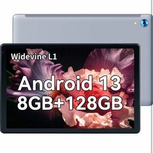 アンドロイド タブレット 10インチ wi-fiモデル Android 13 8GB 128GB 5000mAh グレー