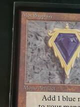 Mox Sapphire ベータ BETA β R レア 説明文熟読 アーティファクト 英語版 (POWER 9) MTG マジックザギャザリング 60B_画像2