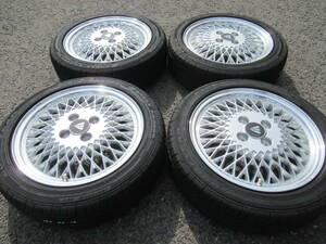 中古タイヤ☆165/55-15 165/55R15 グッドイヤー 2022年製 9分山 ENKEI エンケイ ネオクラシック 5J+45 100 4H Nボックス タント スペーシア