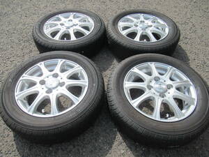 中古タイヤ☆155/65-13 155/65R13 ヨコハマ S306 2020年製 バリ山 ウェッズ ジョーカー 4J+45 100 4H アルト ラパン ワゴンR ムーブ ミラ☆