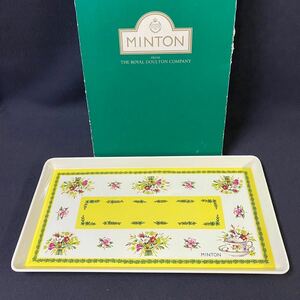 MINTON ミントン トレイ トレー お盆 プレート サンドイッチトレイ 花柄 樹脂性 耐水 高強度 軽量 38×23×3cm THE ROYAL DOULTON COMPANY