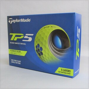 Taylor Made TP 5 イエロー 1箱 12球 日本仕様 テーラーメイド 5層構造 視認性が高いイエローウレタンカバー カラーボール 1ダース