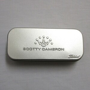 処分品⑮SCOTTY CAMERON ロゴ入り缶ケースのみ 送料無料 スコッティキャメロン 缶ケース 小物入れに 凹み・細かな傷あります。