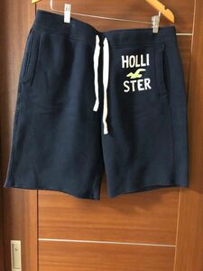 美品 メンズ HOLLISTER ホリスター　裏起毛ショート パンツ サイズXL 