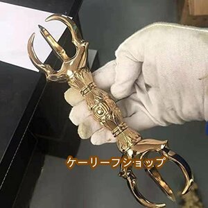 【ケーリーフショップ】三鈷杵 大々型 長さ22cm 密教で使われる仏具 五鈷杵 密教法具 前具 寺院仏具 手道具 金剛杵