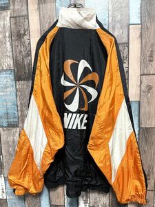 Vintage 銀タグ 90s ナイキ NIKE ナイロンジャケット 風車 ビッグロゴ ヴィンテージ ジャケット ビンテージ 90's 当時モノ オーバーサイズ