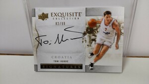 upper deck exquisite collection Toni Kukoc auto /99 トニ・クーコッチ サイン 99枚限定 送料無料