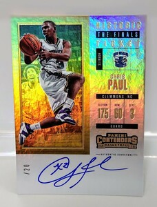 panini 2017-18 contenders final tickets auto chris paul /20 クリス・ポール サイン 20枚限定 送料無料 