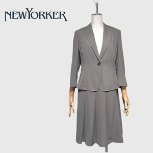 [ beautiful goods ]NEWYORKER new yo- car ... setup suit skirt suit 11 number &9 number M~L size brown group tailored jacket 