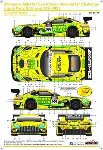 SKdecal SK24171 Mercedes AMG GT Evo International GT Challenge Liqui- Moly Bathurst 12H 2023 