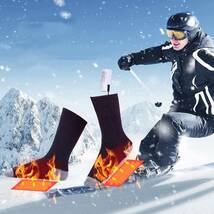 「新品・パーブル」レディース スキーソックス トレッキング 靴下 スノボー 厚手 登山用 ソックス_画像7
