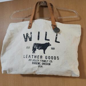 will leather goods トートバッグ キャンバス レザー トート