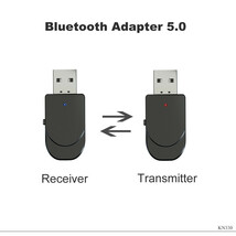 ワイヤレスbluetoothトランスレシーバー音楽オーディオpcのtv車auxハンズフリーadaptador 3 で 1 usb bluetooth 5.0 アダプタ _画像5