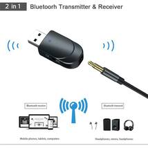 ワイヤレスbluetoothトランスレシーバー音楽オーディオpcのtv車auxハンズフリーadaptador 3 で 1 usb bluetooth 5.0 アダプタ _画像7