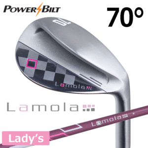 POWER BILT レディース ウェッジ Lamola【ラモーラ】【大型ヘッド】【バンカー】【カーボンシャフト】【女性用】【70度】