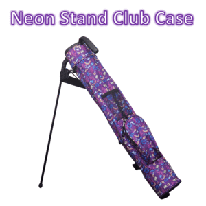 1円～ NEON STAND CLUB CASE スタンド式クラブケース【オリジナル】【セルフスタンド】【クラブケース】【ネオン】【パープル】【1円】