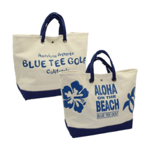 BLUE TEE GOLF ALOHA ON THE BEACHトートバッグ BTG-TT003【ブルーティーゴルフ】【ネイビー】【GolfBag】_画像2