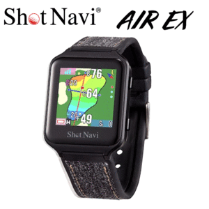 ShotNavi AIR EX 【ショットナビ】【エア】【イーエックス】【ゴルフ】【GPS】【距離測定器】【腕時計】【ブラック】【GPS/測定器】