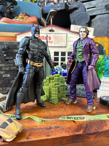 mak fur Len toys movie Batman dark Night series Batman & Joker 7 -inch figure DC multi bar s