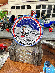 アストロノーツ　スヌーピー　ワッペン　（U.S. Space Program ■ アメリカン雑貨 アメリカ雑貨