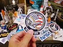 NASAワッペン（スペースシャトル＆星条旗） アメリカン雑貨 アメリカ雑貨 エンブレム アイロン キャラクター ファッション アメカジ ロゴ_画像2