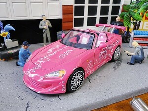 Jada　映画　ワイルドスピード　ダイキャストミニカー　1/24スケール（スーキー/ホンダ S2000）　アメリカ雑貨　アメリカン雑貨