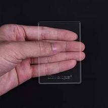 Wisdompro カード保護ケース クリア ソフト カード保護フィルム ビニール 薄型 クレジットカードスリーブ 保険証/免許証_画像4