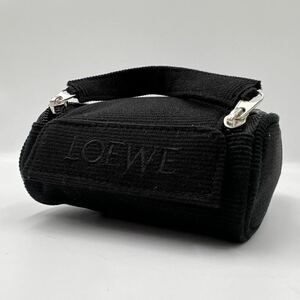 未使用級 希少 LOEWE ロエベ レザーメンズ セカンドバッグ ブラック 黒 クラッチバッグ ハンドバッグ 1円 極美品