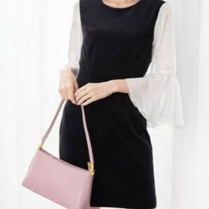 GRL グレイル シフォンスリーブベロアミニワンピース